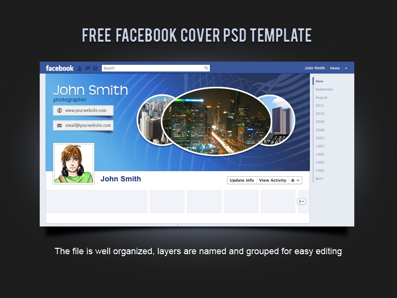 Facebook Cover PSD Template Free Facebook Cover PSD Template Free