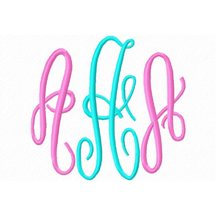 10 Fancy Monogram Embroidery Font Images