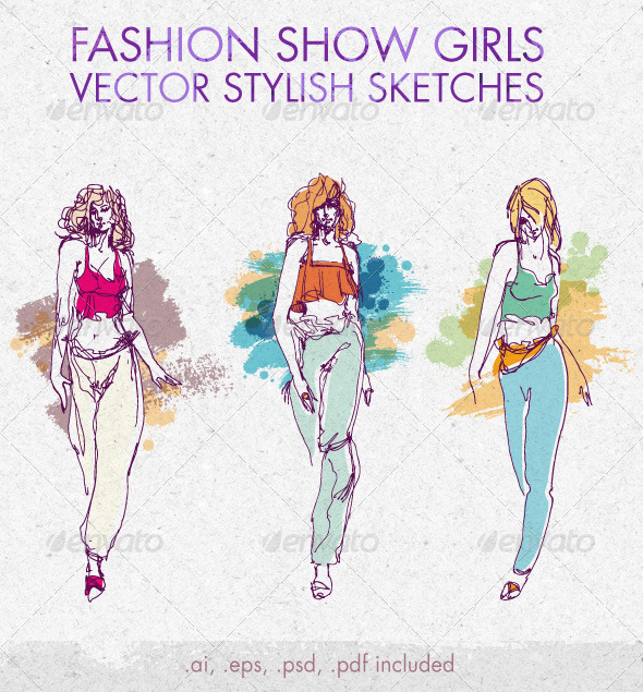 Fashion Sketches Vector