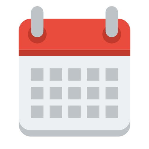 Flat Calendar Icon PNG