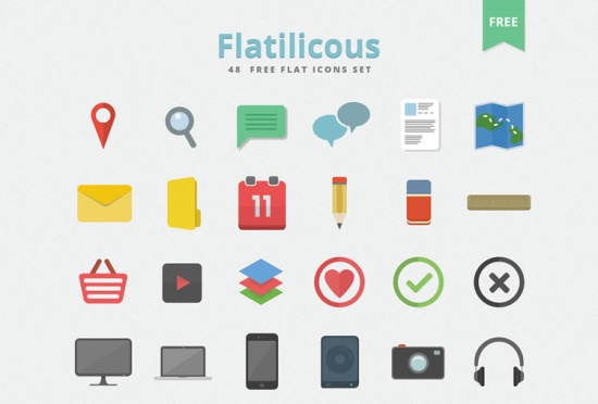 Flat Icons Free Download