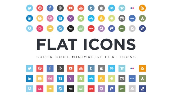 Flat Social Media Icons Free