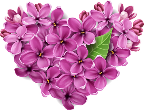 Floral Flower Design Hearts