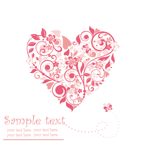 Floral Heart Vector Free