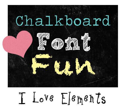 Free Chalkboard Font Elements