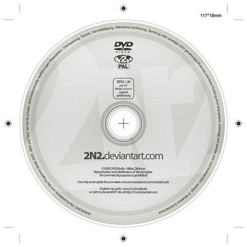 13 DVD Label Template PSD Images