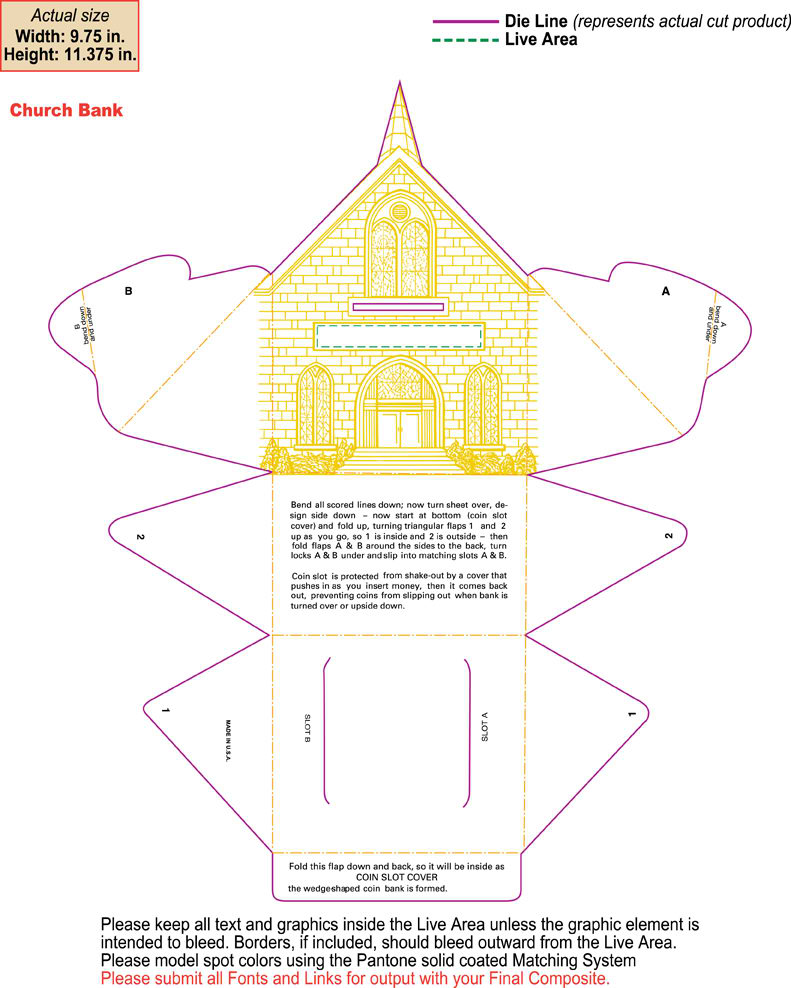 Free Paper Church Template