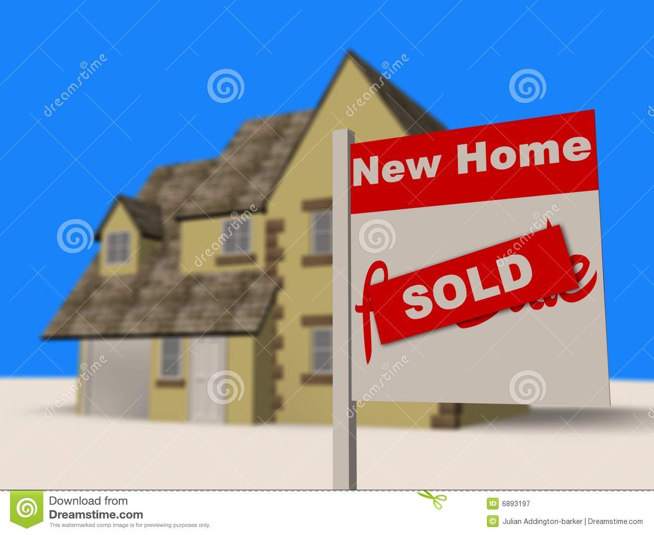 Free Pictures of House with Sold Sign