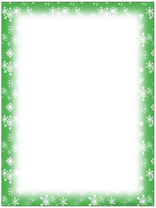 Free Printable Christmas Stationery Borders