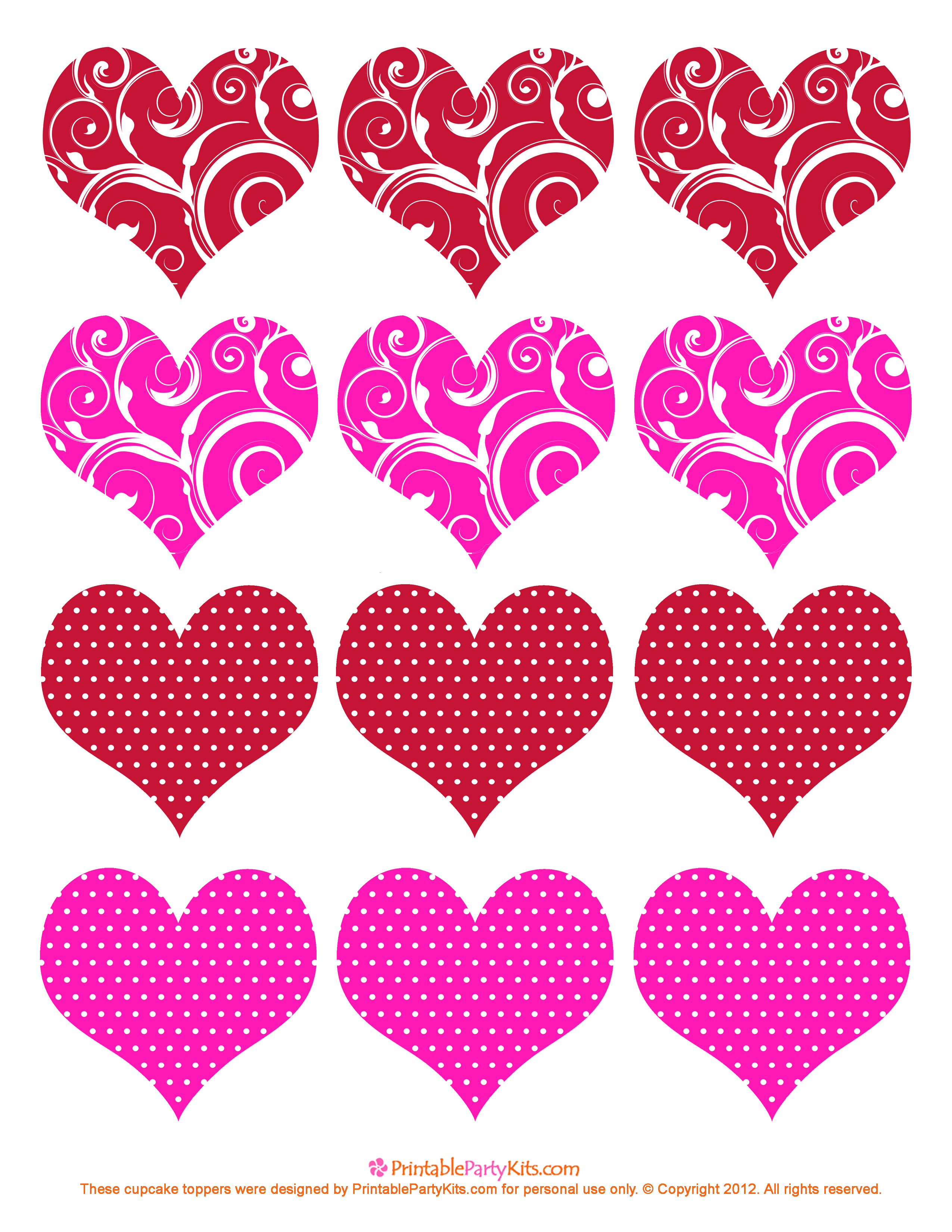 Free Printable Valentine Hearts Template Free Printable Valentine Hearts Template