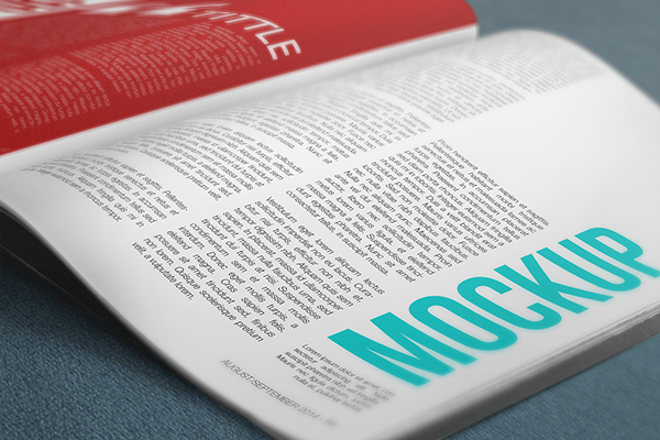 Free Psd Magazine Mockup Template