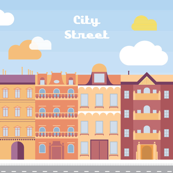 Free Vector City Street