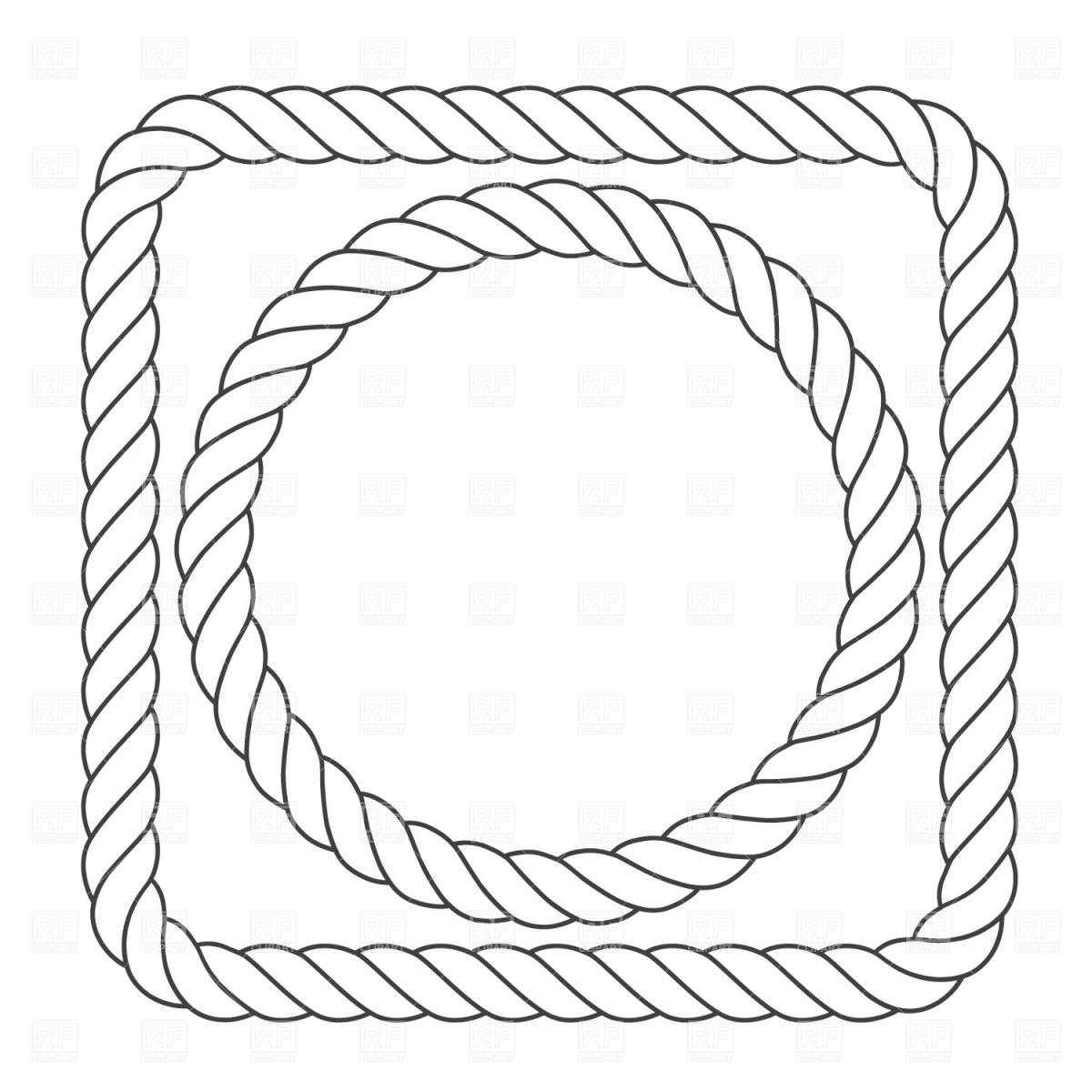 Free Vector Rope Borders Clip Art