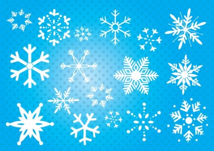 Free Vector Snow Flakes