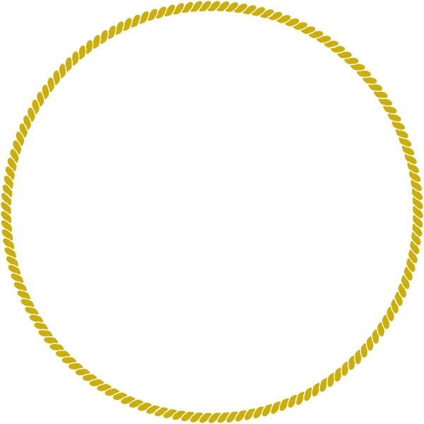 Gold Rope Circle Clip Art