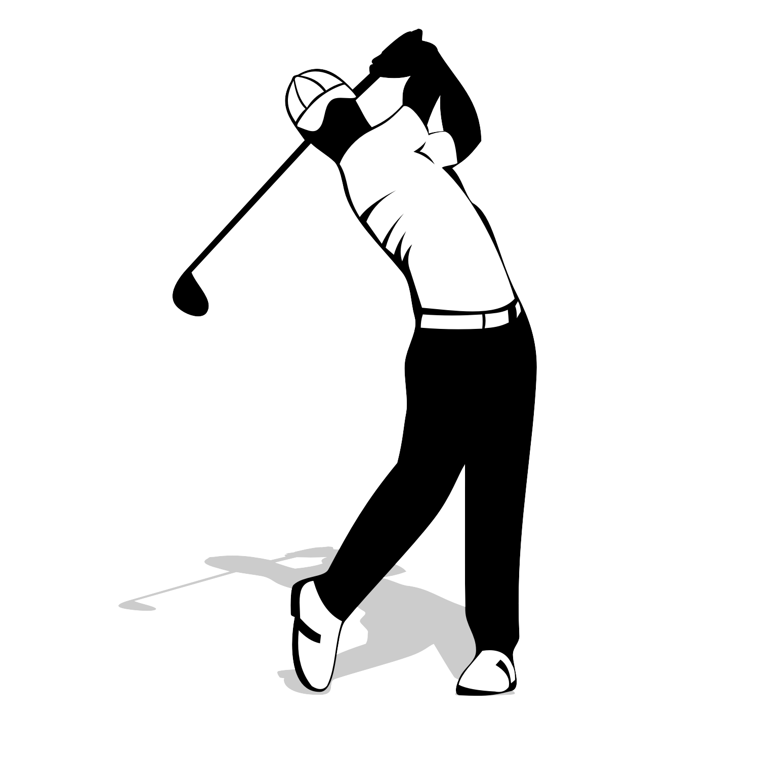 Golf Silhouette Free Vector Clip Art