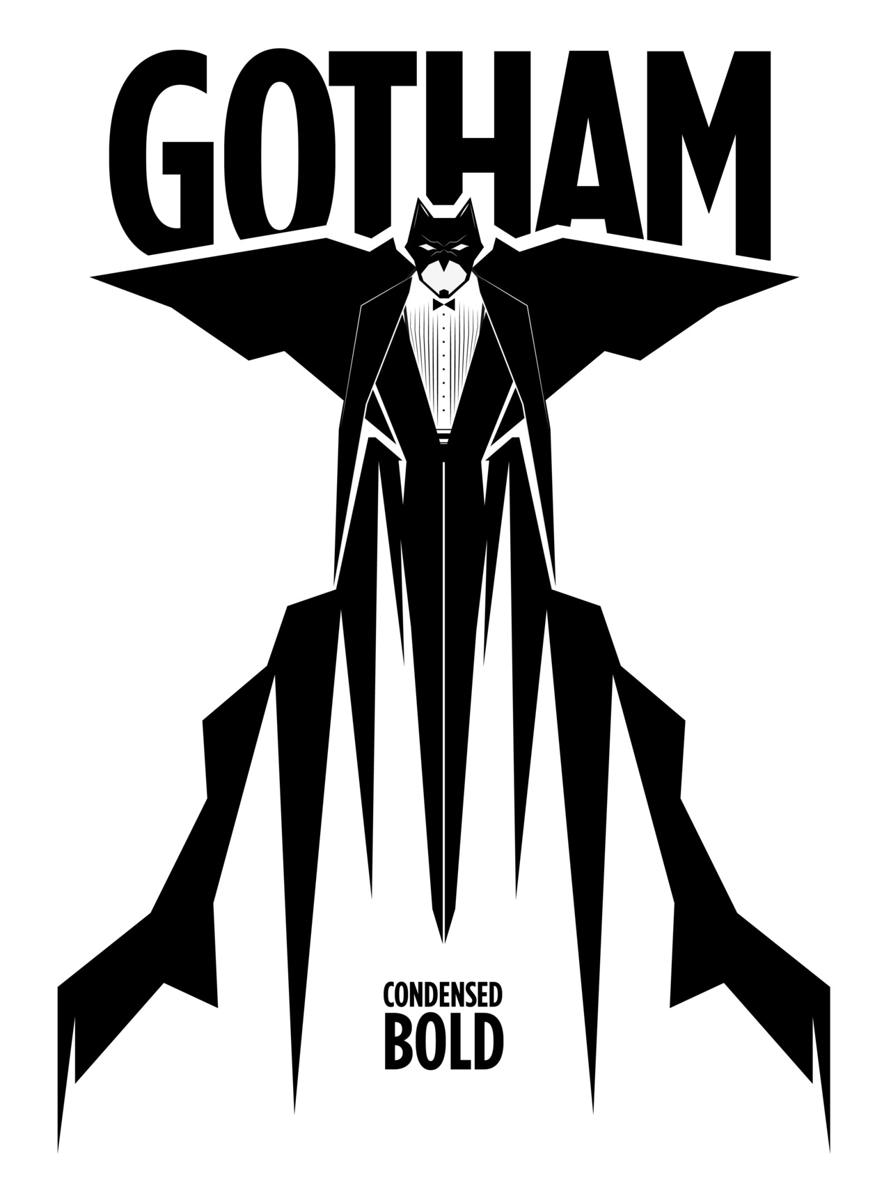 Gotham Batman Vector Art