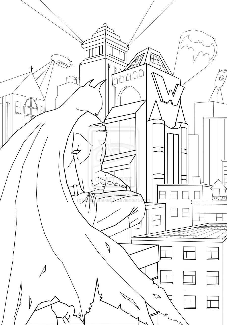 Gotham City Drawings