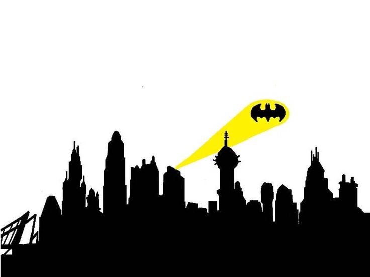 Gotham City Skyline Silhouettes