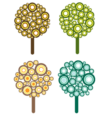 Graphic Design Tree Vector