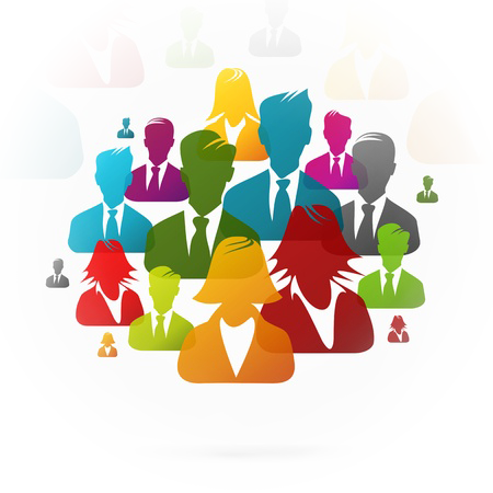 Group of People Working Together Icon