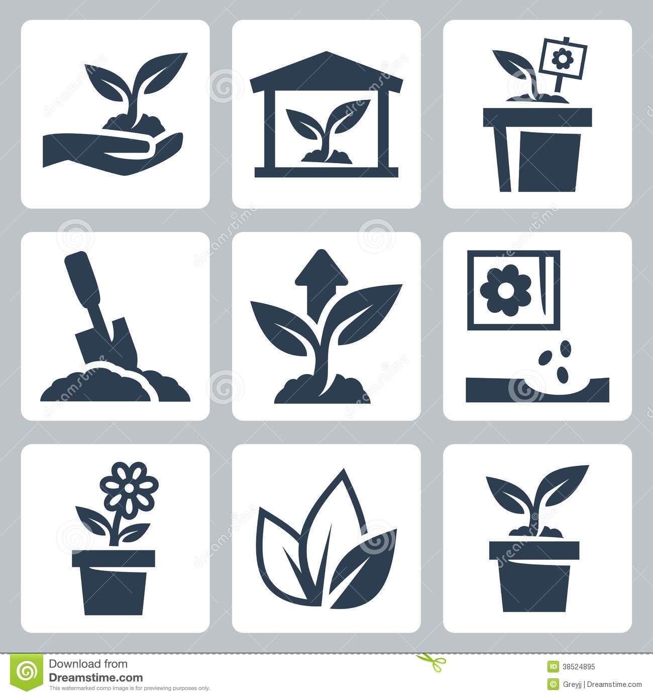 Growing Plant Vector Icon Free