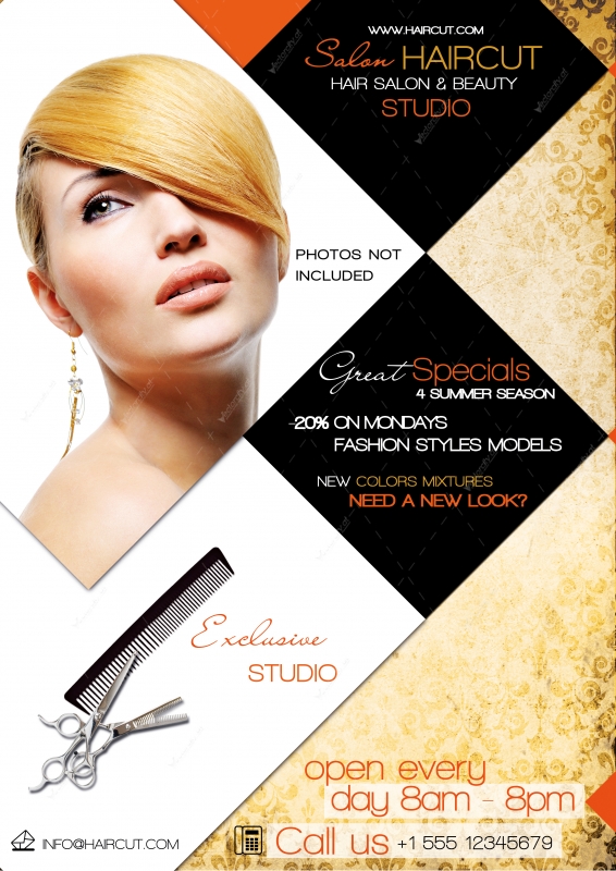 Hair Salon Flyers Free Download