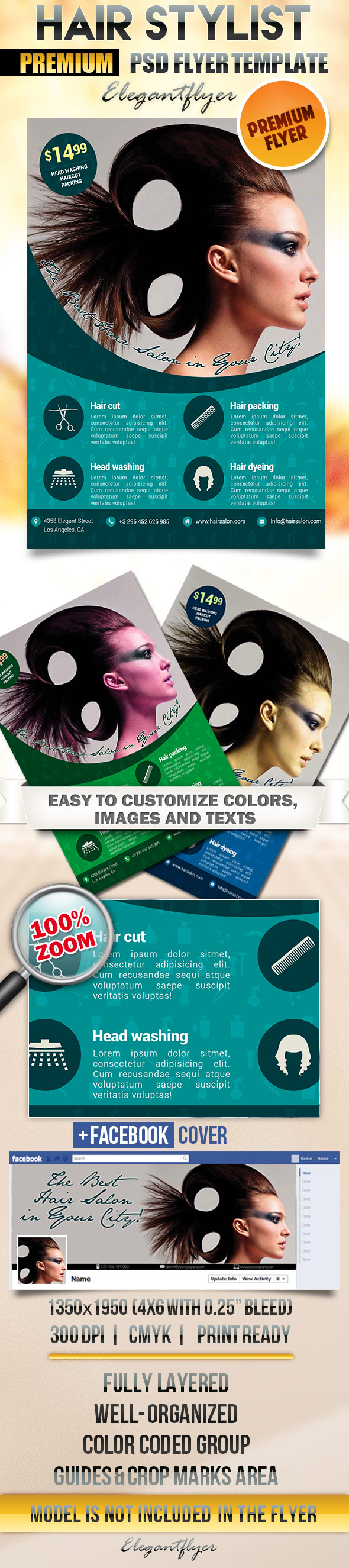 Hair Stylist Flyers