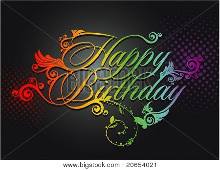 Happy Birthday Abstract Happy Birthday Abstract