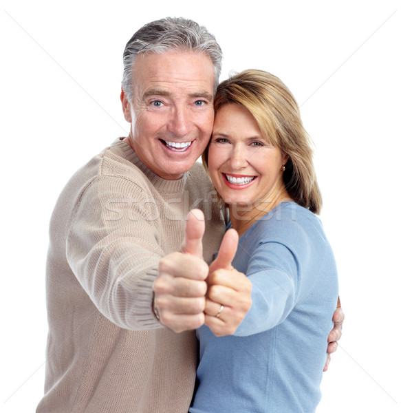 Happy Old Couple Stock Photo