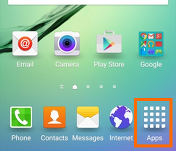 Icon On Samsung Galaxy S6