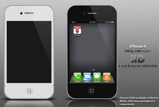 iPhone PSD Template