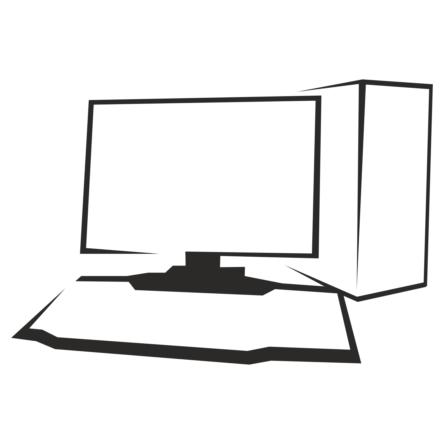 Laptop Computer Vector Icon Laptop Computer Vector Icon