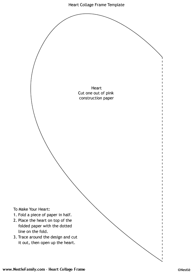 Large Heart Cut Out Template