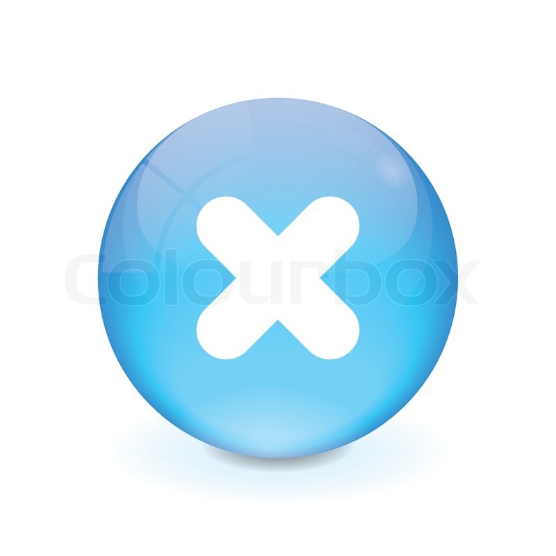 Light Blue Button Icon
