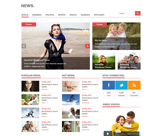 Magazine PSD Template