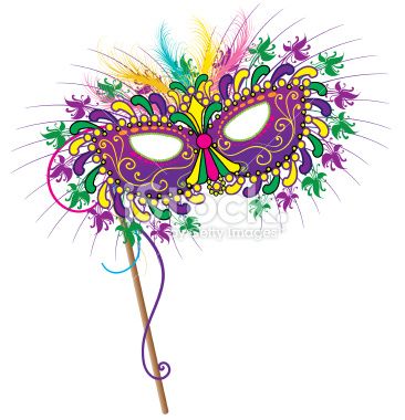 Mardi Gras Mask Vector Art