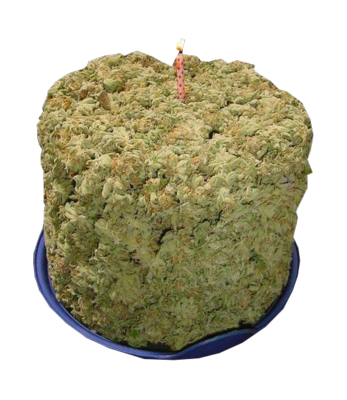 Marijuana Happy Birthday Weed Cake