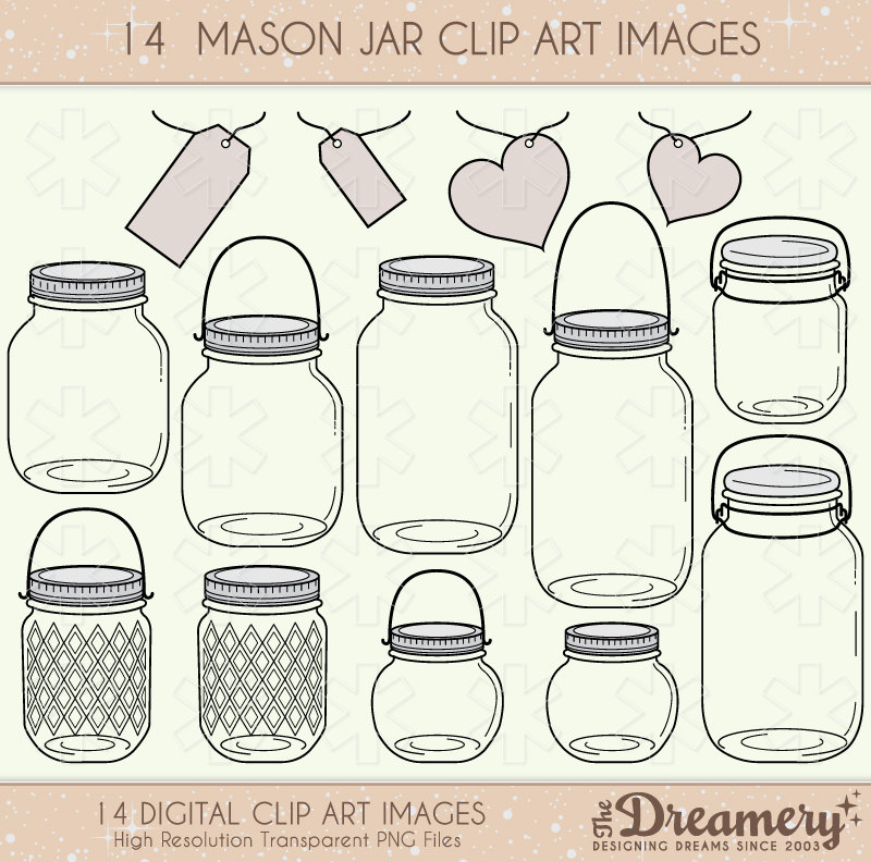 Mason Jar Clip Art Free Download