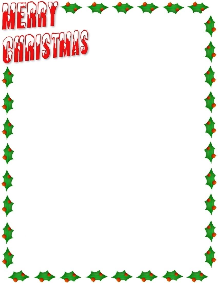 Merry Christmas Border Clip Art Free