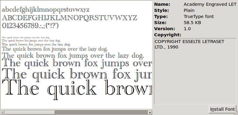 Microsoft Windows Fonts