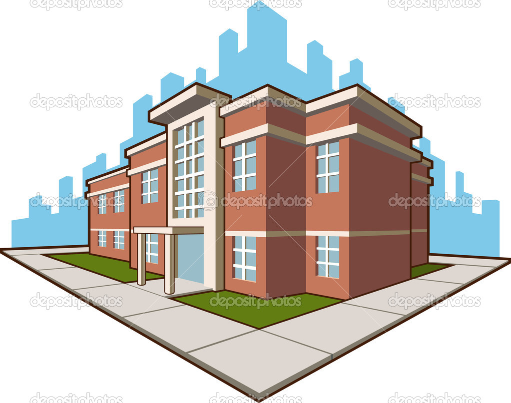 Middle School Building Clip Art