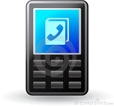 Mobile Phone Icon Black