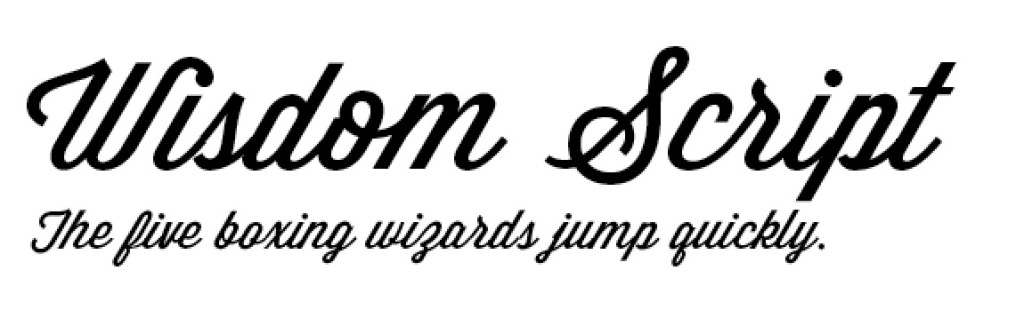 Modern Script Fonts