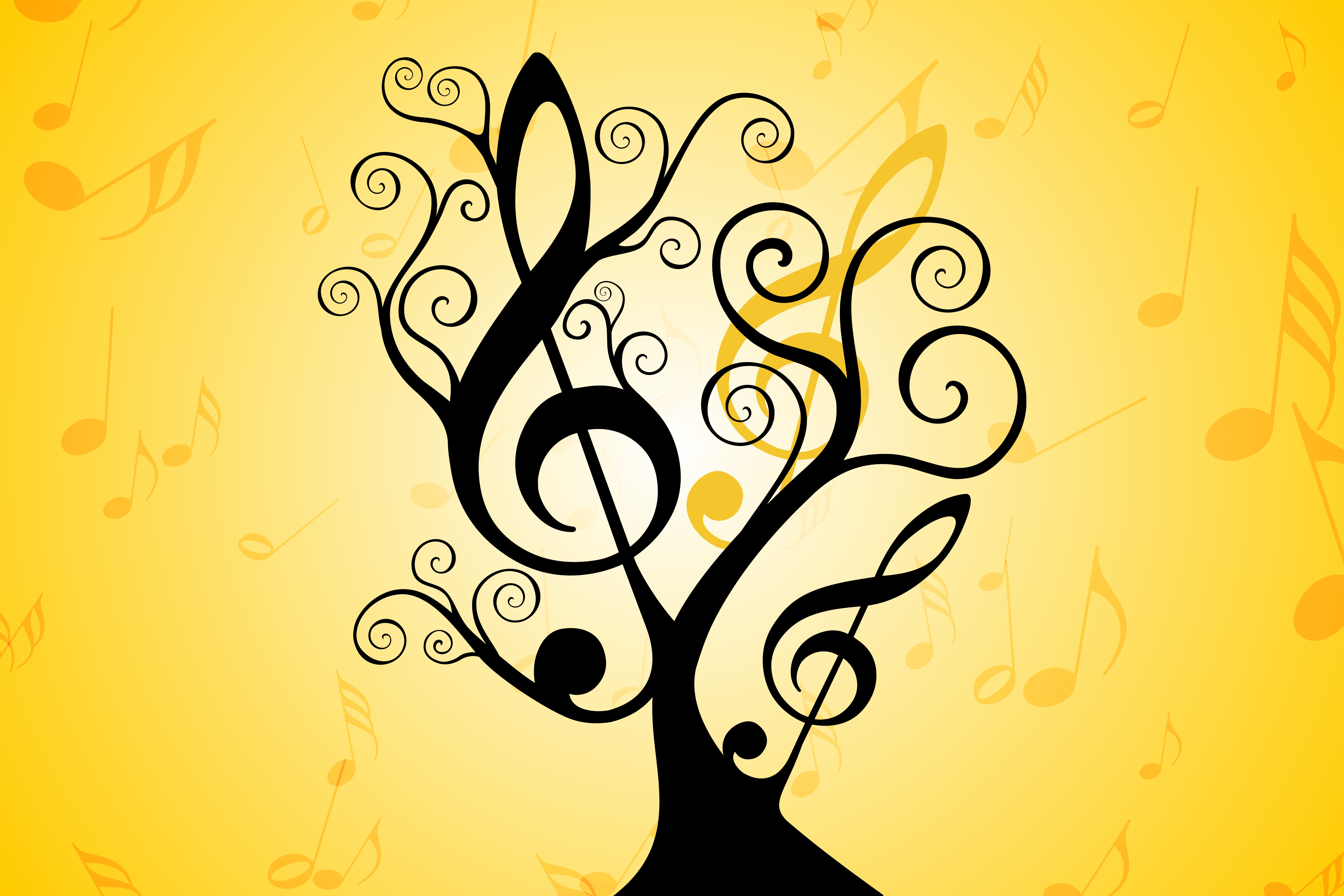 Music Treble Clef Tree