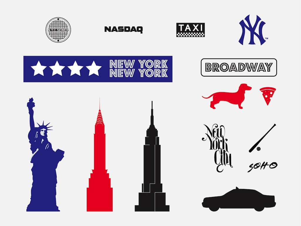 New York State Silhouette Vector