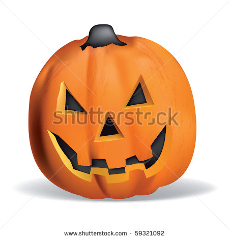October Halloween Pumpkin Vector