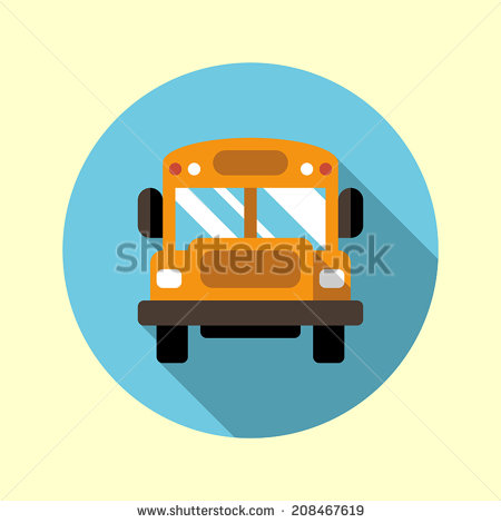 On the Back of School Bus Icon