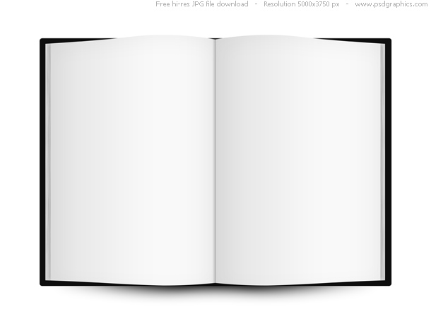 Open Blank Book Template