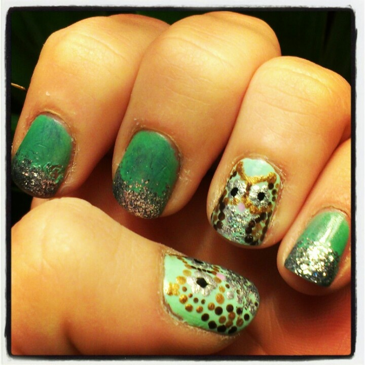 Owl Nail Art